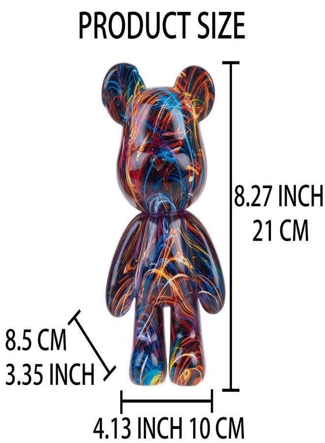 Coniuty Resin Bear Statue Decor for Home, Animal Sculpture Ornament for Indoor Room (Type B) - Image 2