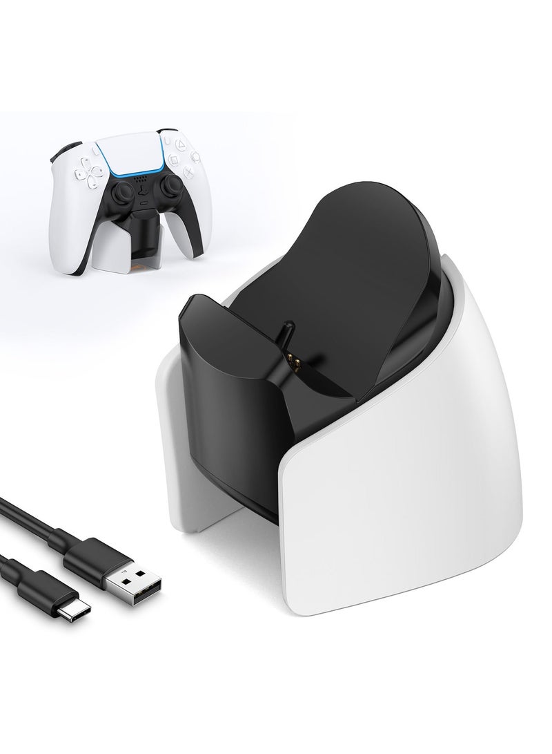 PS5 Controller Charger Station Compatible with Playstation 5 Dual & Edge Controller, Fast USB Charging Station, PS5 Edge Controller Charging Dock with Charger Indicator and Charging Cable - Image 1