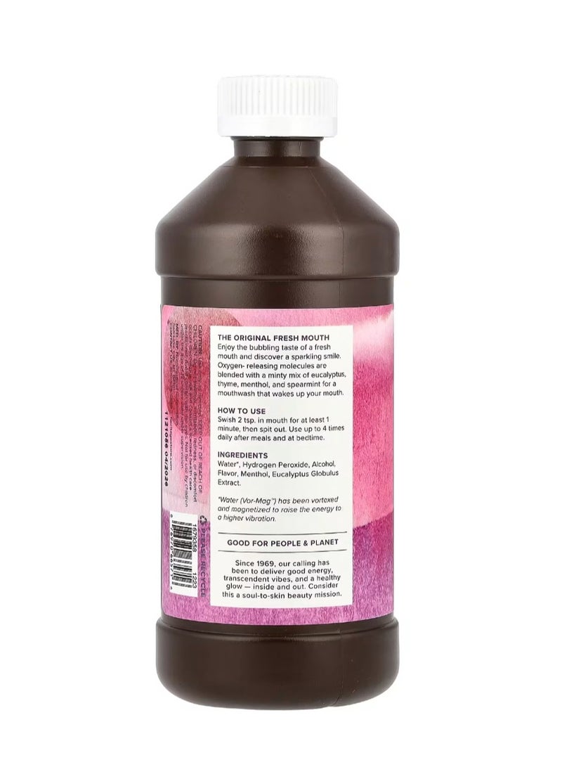 هيرتدج ستور غسول الفم ببيروكسيد الهيدروجين والأوكالبتوس المنعش والنعناع 16 أونصة سائلة (473 مل) - Image 2