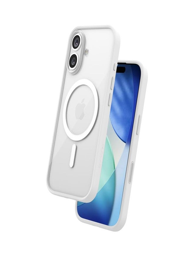 FLOLAB Surtect Tri-Fusion Magnetic for iPhone 17 Case Protective Slim Design Magsafe Compatible Military Grade - White Clear - Image 1