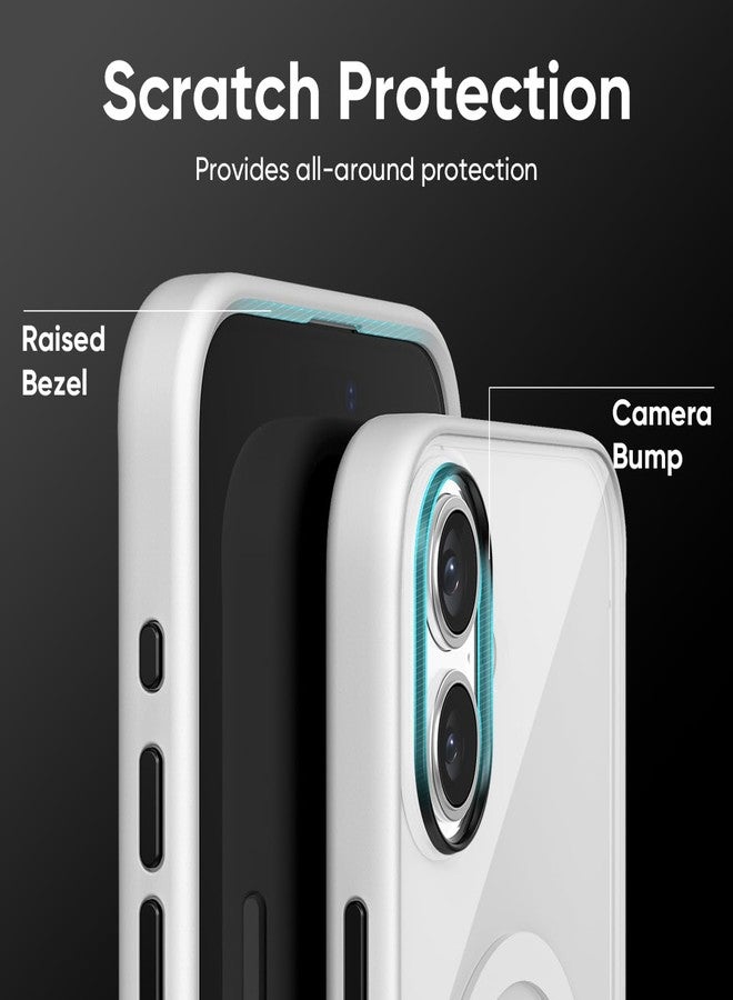 FLOLAB Surtect Tri-Fusion Magnetic for iPhone 17 Case Protective Slim Design Magsafe Compatible Military Grade - White Clear - Image 5