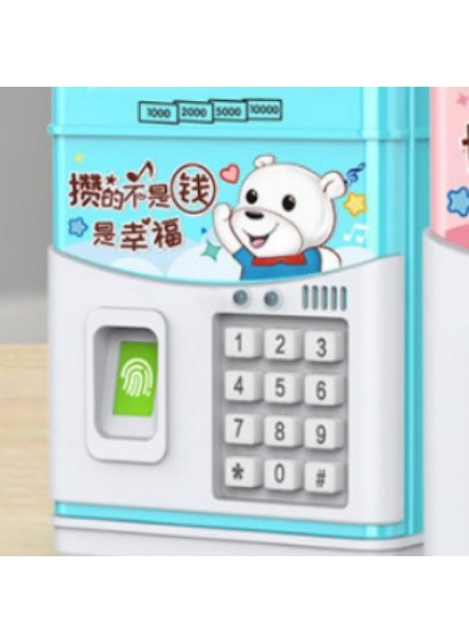 Generic Children's Password Storage Money Can Simulation Fingerprint Sensor Unlock Music Early Education Creative Gifts ATM Automatic Roll Money-Color:830 Money Saving Rabbit-charging [stories/music]  - Image 3