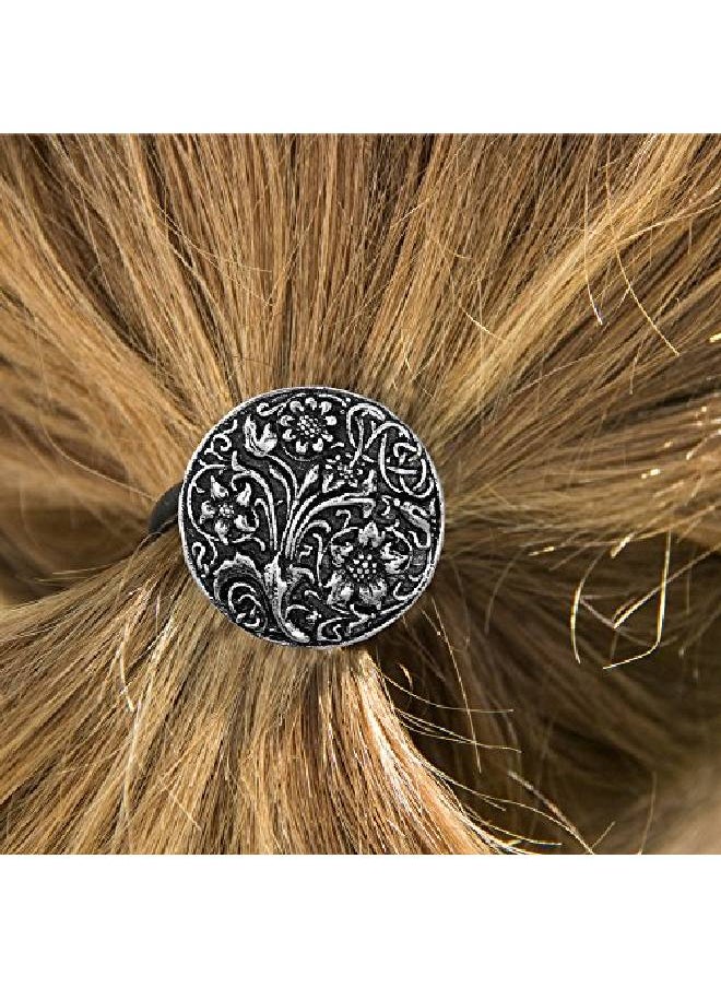 Oberon Design - Ponytail Holder Hair Accessory Women'S Hair Tie Wildflowers Handcrafted In The Usa By - Image 1