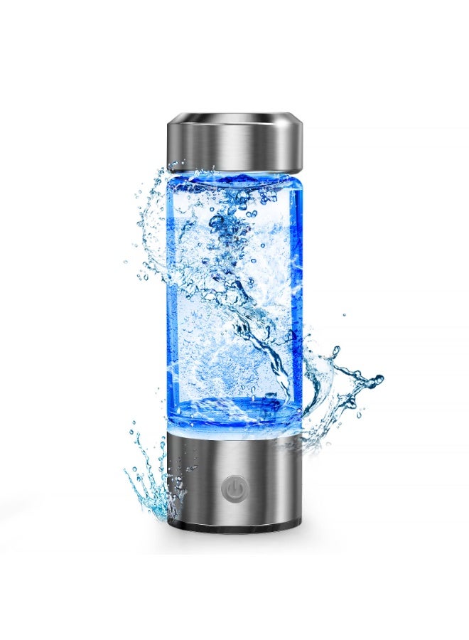 Portable Hydrogen Water Generator with SPE and Pem Technology, Rechargeable Portable Glass Hydrogen Water Generator Bottle - Image 1