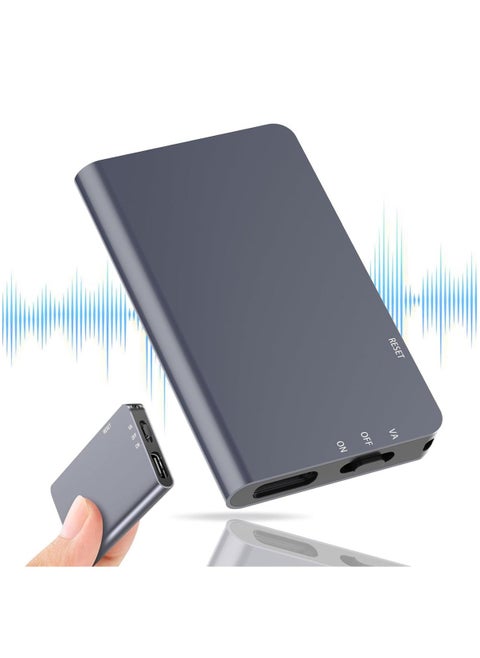64GB Magnetic Digital Voice Recorder - 760Hrs Capacity with Voice Activation & Noise Reduction, Playback Function for Lectures/Meetings, Rechargeable Portable Design