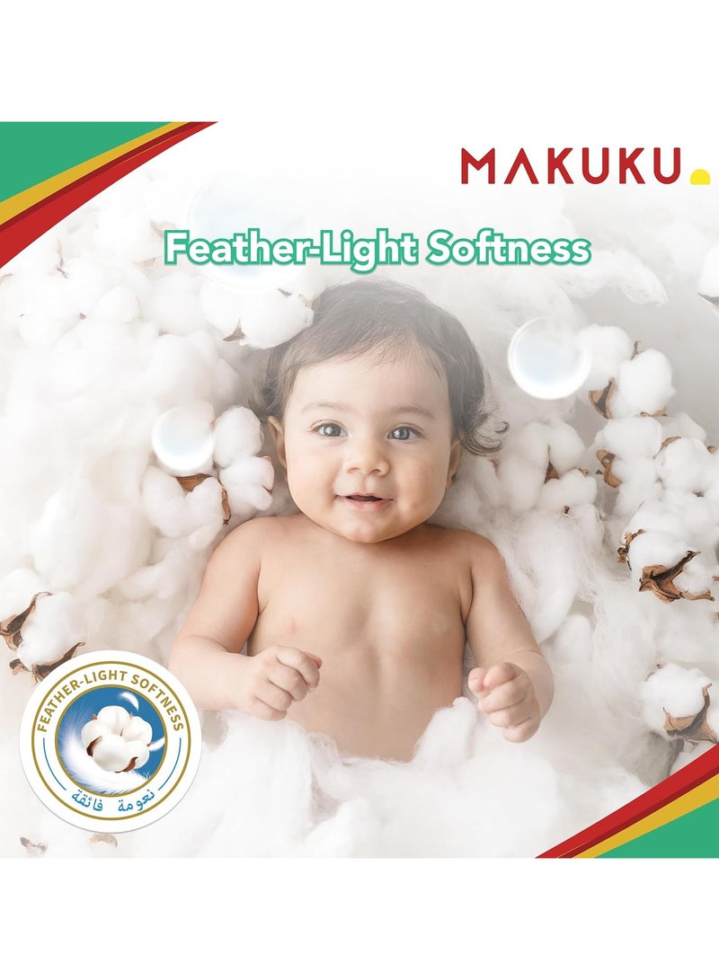 Makuku حفاضات شريط العناية اليومية - عبوة كبيرة - الحجم 4 (9-14 كجم) | 7-11 شهر - Image 2