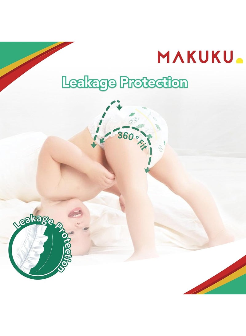 Makuku حفاضات شريط العناية اليومية - عبوة كبيرة - الحجم 4 (9-14 كجم) | 7-11 شهر - Image 3