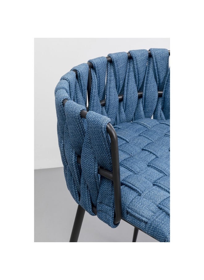 KARE Bar Chair Saluti Blue 77Cm  - Image 2