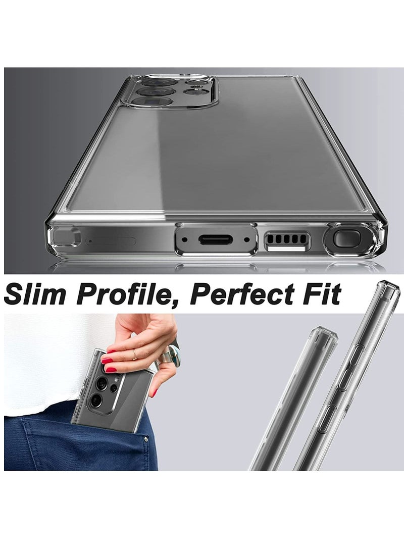 BORTONY Galaxy S23 Ultra Case Shockproof Lightweight TPU Slim Crystal Fit Protective Cover for Samsung Galaxy S23 Ultra (Clear) - Image 4