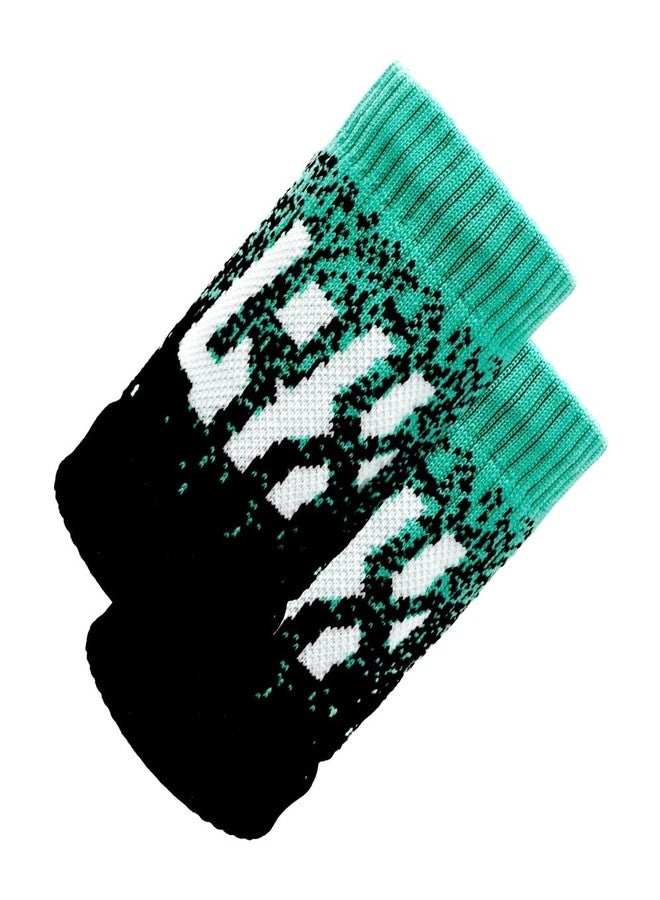 LYFT-RX Wrist Sweatbands, Thick Absorbent Fit, Gradient Style for Weightlifting, Gym, Workout, Cross Training, Weight Lift & Sports, 5-inch Sweat Wrist Band, 1 Pair/1 Size Fits All - Gradient Green - Image 1
