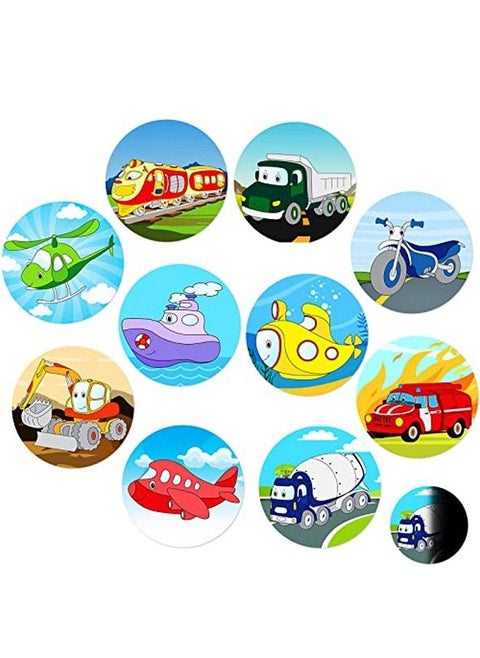 10 Pcs Potty Training Stickers Traffic Toilet Target Sticker Reusable Potty Targets Color Changing Pee Target For Kid Training Use With Or Without Potty Training Chart (Traffic)