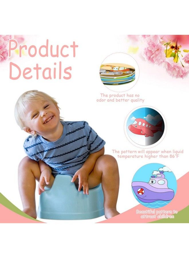 Zonon - 10 Pcs Potty Training Stickers Traffic Toilet Target Sticker Reusable Potty Targets Color Changing Pee Target For Kid Training Use With Or Without Potty Training Chart (Traffic) - Image 1