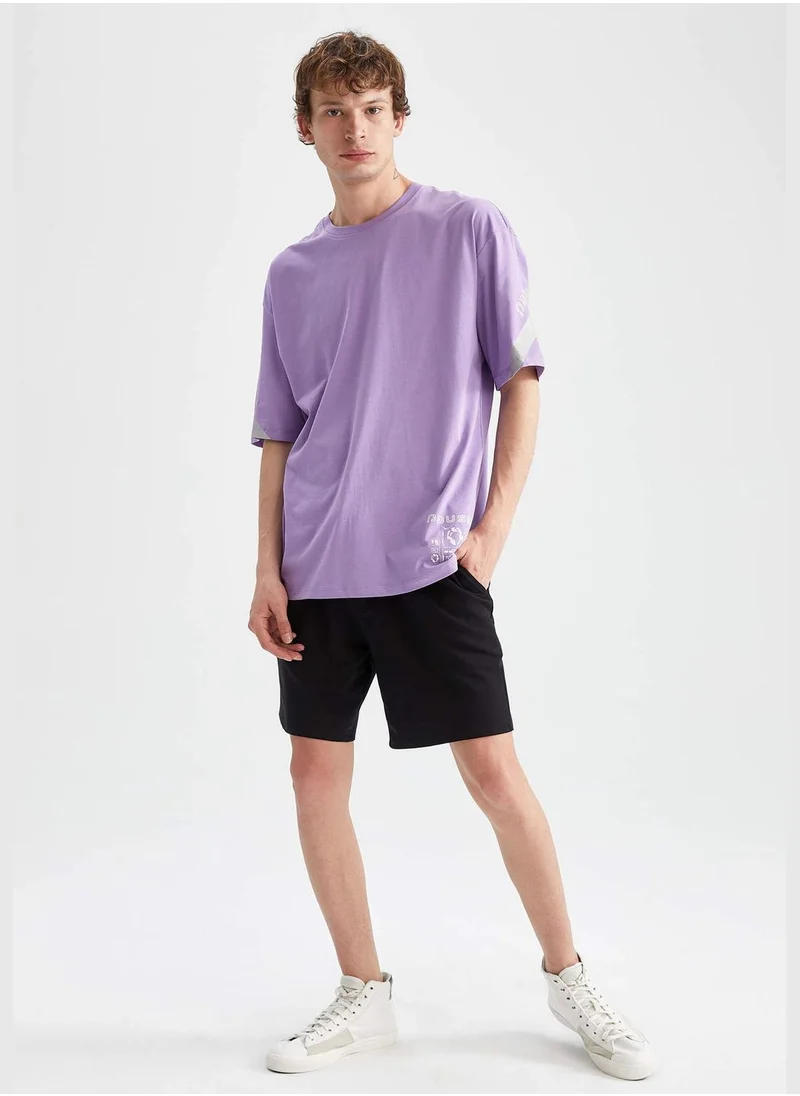 DeFacto Oversized Short Sleeve Stripe Detail T-Shirt