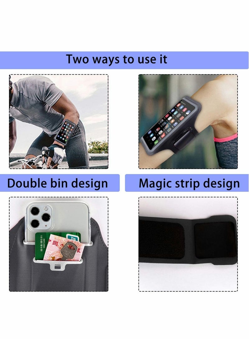 Excefore Cell Phone Armband Case and Running Waist Set, Waterproof and Reflective - Image 5