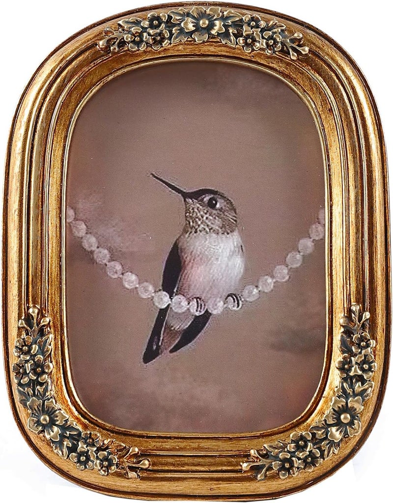 SIKOO Vintage Picture Frame 2.5x3.5 Bronze - Image 1