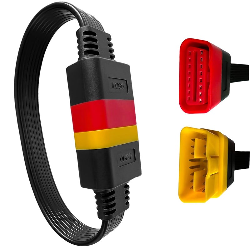 AMHTDOL Universal OBD2 Extension Cable Automotive Diagnostic Scan Tool Full 16Pin Male to Female Extension Cable for All Car Check OBDII Vehicle Engine Computer Diagnostic Tool Scanner Forscan Obd2 Adapter - Image 1