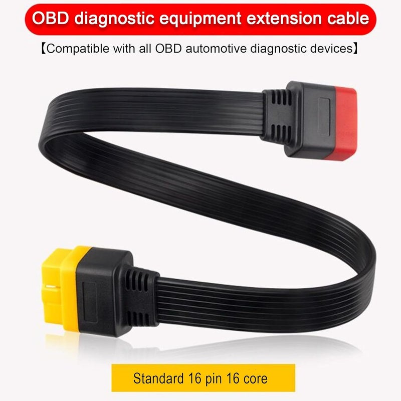 AMHTDOL Universal OBD2 Extension Cable Automotive Diagnostic Scan Tool Full 16Pin Male to Female Extension Cable for All Car Check OBDII Vehicle Engine Computer Diagnostic Tool Scanner Forscan Obd2 Adapter - Image 3