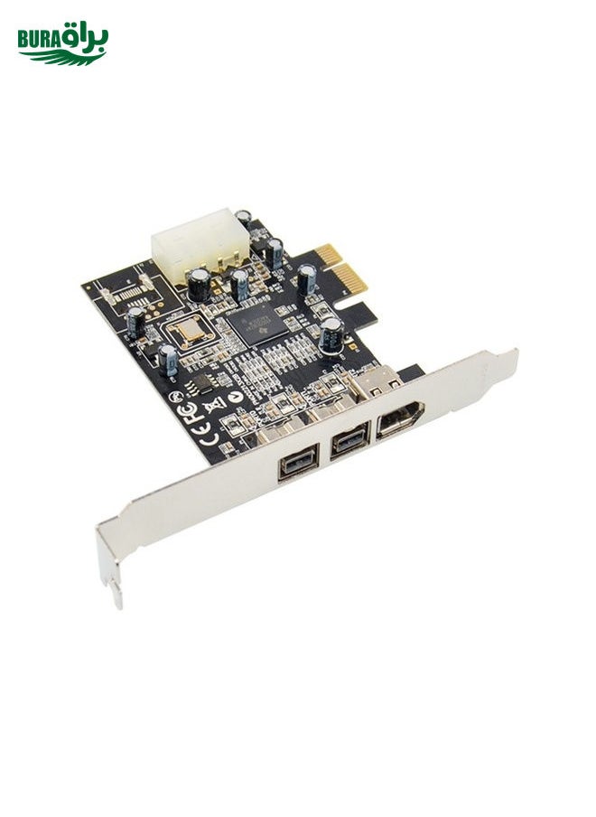 ST23 PCI Express 3 Port Firewire 1394B & 1394A PCIe 1.1 x1 Card