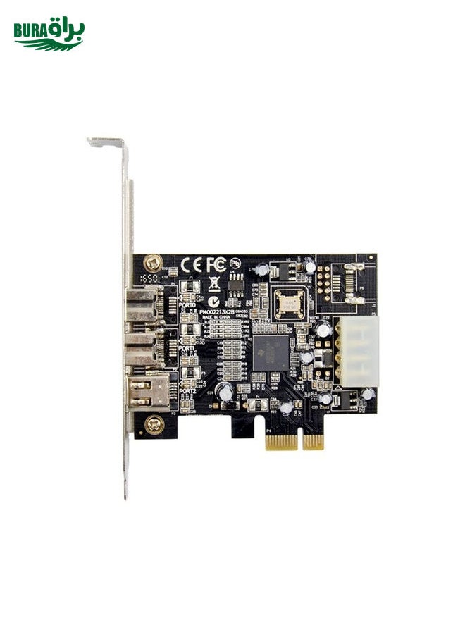 ST23 PCI Express 3 Port Firewire 1394B & 1394A PCIe 1.1 x1 Card