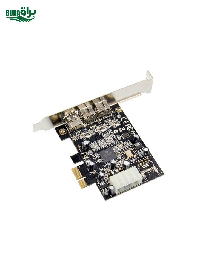 ST23 PCI Express 3 Port Firewire 1394B & 1394A PCIe 1.1 x1 Card