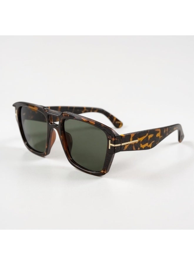 unisex summer sunglasses, aviator style, full acetate frame, code 27