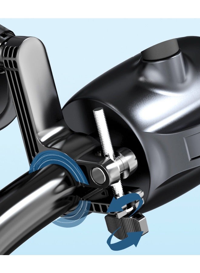 Beauenty Riding Essential! Universal Anti-Vibration Metal Holder for Motorcycles, Electric Bikes and Bicycles, One-Hand Operation, Free Switching between Horizontal and Vertical, Compatible with 4.7-7.2 Inch - Image 2