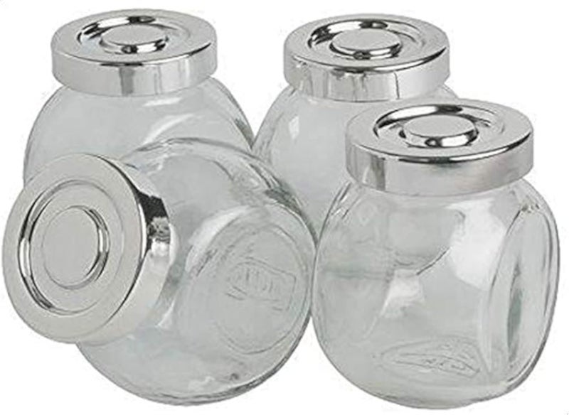 Generic Spice Jar, Glass, 4 Pieces