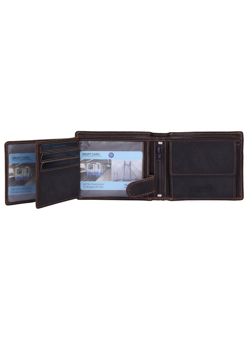 URBANFOREST URBAN FOREST Oliver Vintage Brown Leather Wallet for Men - Image 5