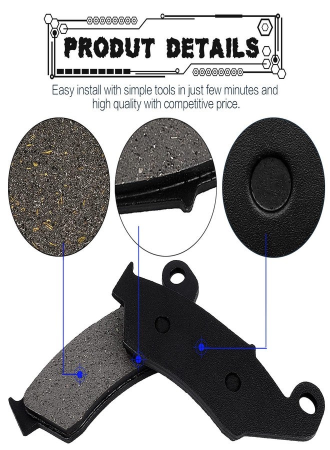 LOCOPOW Brake Pads Front and Rear Compatible with Kawasaki KX250F KLX450R KX450F 2004-2020, Yamaha YZ125 YZ 125 WR250 WR 250 WR450 WR450F YZ450 YZ450F 2003-2018 - Image 4
