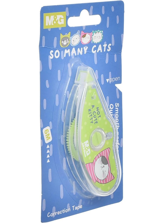 M&G So Many Cats Corrector Tape, Precise and Stylish Corrections, 6m, Easy Application, Assorted Color - Image 2