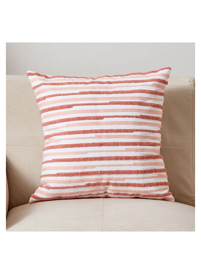 Home Box وسادة محشوة بتصميم مخطط مكسور من إيلينا، مقاس 45 × 45 سم - Image 1