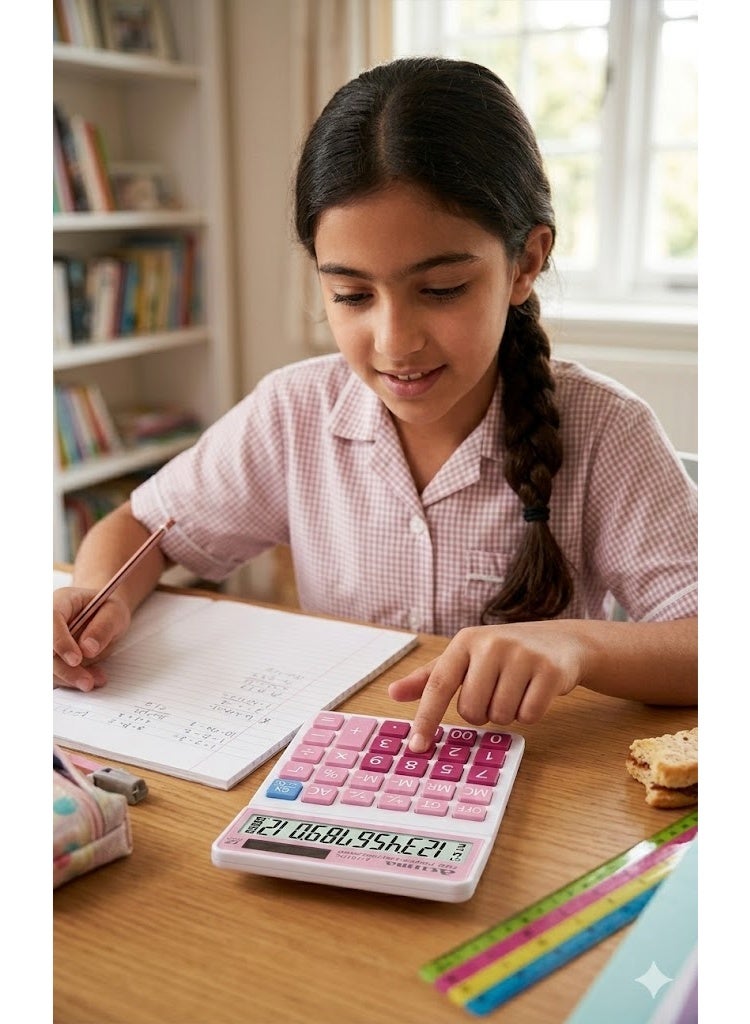 آلة حاسبة إلكترونية مكتبية A-101GN، شاشة LCD كبيرة مكونة من 12 رقمًا، مزودة بنظام طاقة مزدوج وشاشة قابلة للتعديل. آلة حاسبة مكتبية احترافية وعملية مصممة للاستخدام في المكاتب والمدارس، تتميز بشاشة كبيرة وواضحة، وزاوية شاشة قابلة للتعديل، ونظام طاقة مزدوج موثوق لإجراء العمليات الحسابية اليومية. - Image 3