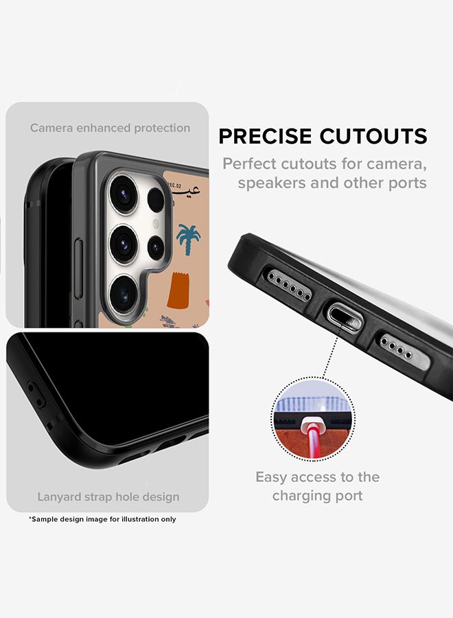 Stylizedd Cover for Samsung Galaxy S25 Plus Case, Rugged Black Slim fit Soft Flexible Anti Drop TPU Gel Thin Protective Phone Cases- Eid Al Etihad 54th UAE National Day, Warm Grey - Image 4