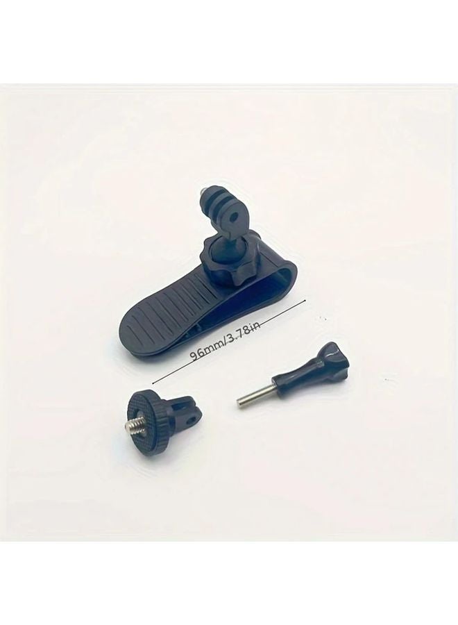 حامل ظلة السيارة الأسود لـ Insta360 X4 X3 DJI Osmo Pocket 3 Action 5 Pro 4 3 حامل لوحة القيادة متين من ABS - Image 1