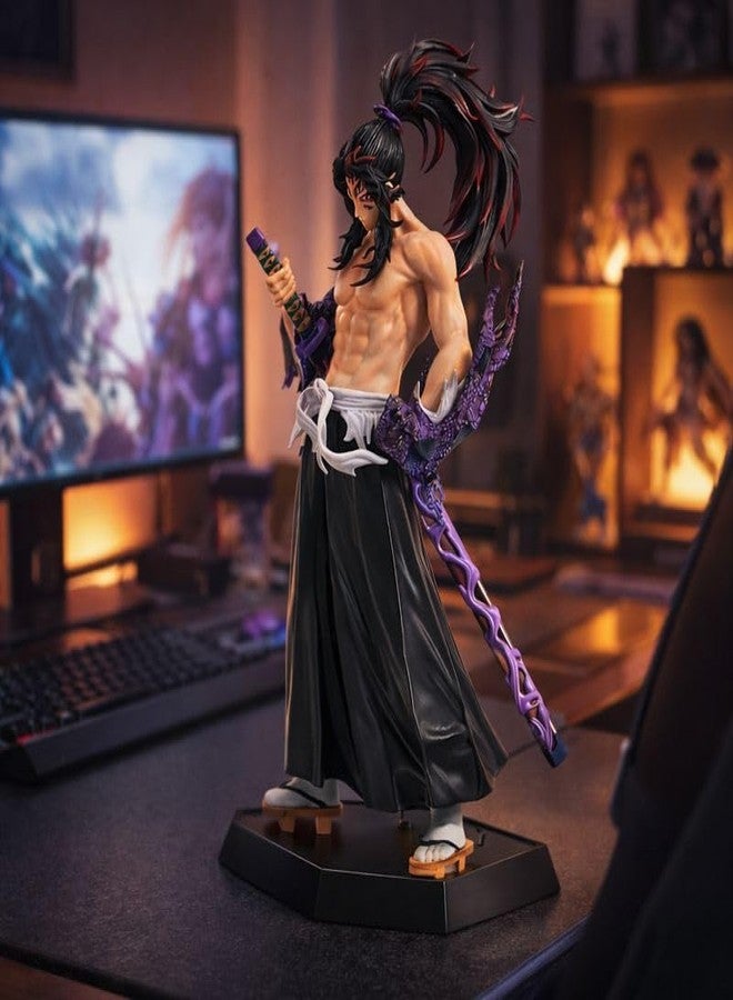 YOURKARTS.COM Demon Slayer Anime Character Action Figure, Red Battle Form, 29 cm Height, Collectible Statue - Image 2