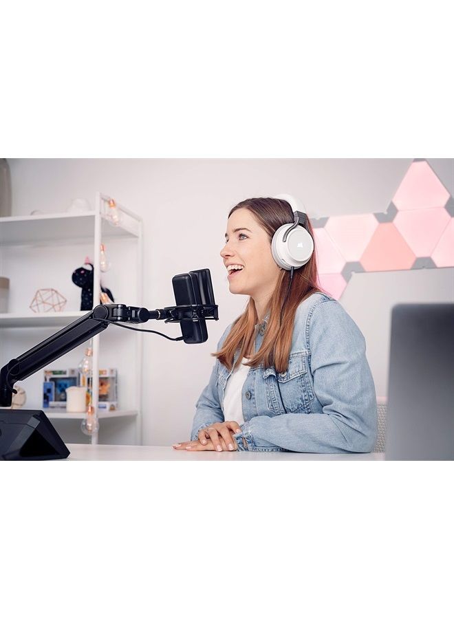 elgato Pop Filter - Anti-Plosive Noise Shield Eliminates Pops and Hisses, Dual-Layer Steel Mesh with Magnetic Attachment Points, Custom Built for Elgato Wave:1/3, Black - Image 2