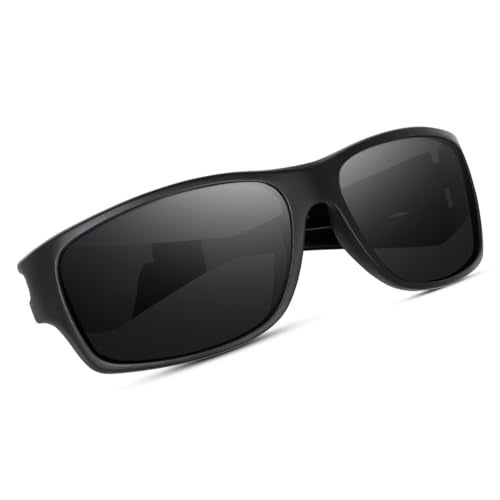 Dervin UV Protected Polarized Sports Sunglasses for Men and Women Driving Cycling Fishing Cricket Sunglasses (Black) - Image 4