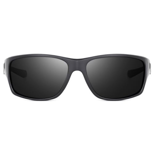Dervin UV Protected Polarized Sports Sunglasses for Men and Women Driving Cycling Fishing Cricket Sunglasses (Black) - Image 3