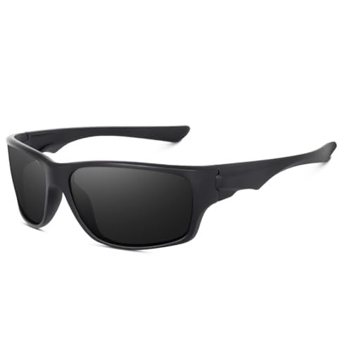 Dervin UV Protected Polarized Sports Sunglasses for Men and Women Driving Cycling Fishing Cricket Sunglasses (Black) - Image 2