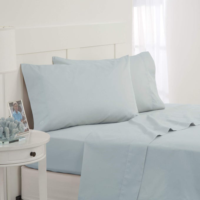 COTTON TWILL SHEET SET 100 COTTON 300 THREAD COUNT SOFT AND DURABLE SHEETS FOR COZY EVERYDAY LUXURY WRINKLERESISTANT YEARROUND COMFORT FULL BLUE