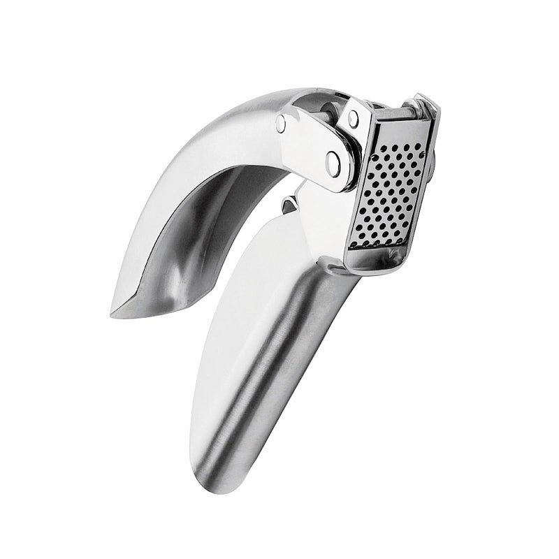 Kuhn Rikon Epicurean Garlic Press, Stainless Steel, 6.5 x 1 x 1.5 inches, Silver - Image 1