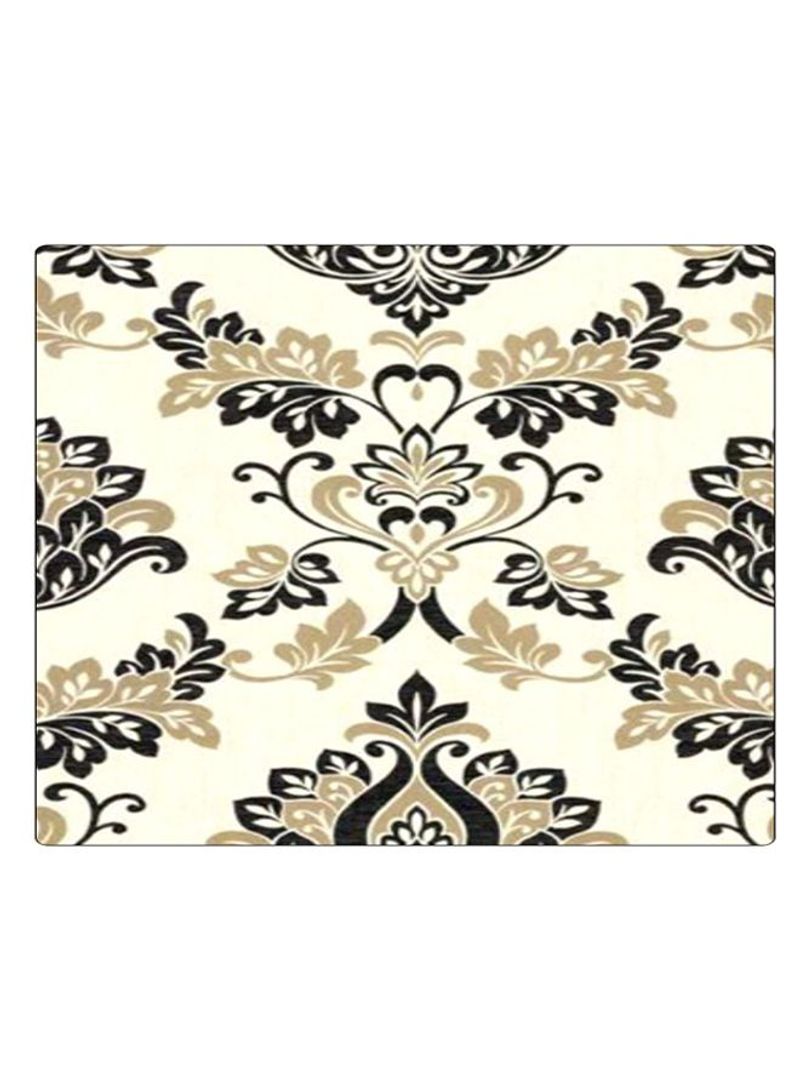 Printed Anti-Slip Gaming Mouse Pad Beige/Black