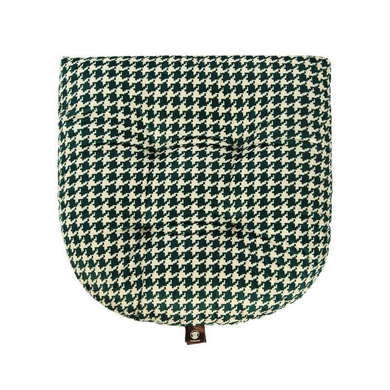 Makimoo Outdoor Patio Cushion, Rocking Chair Cushion, Tufted Pads, Set of Upper and Lower with Ties Pack of 2 (2 Sets) - Back 20"Ã—17", Seat 17"Ã—17" (Green Houndstooth) - Image 3