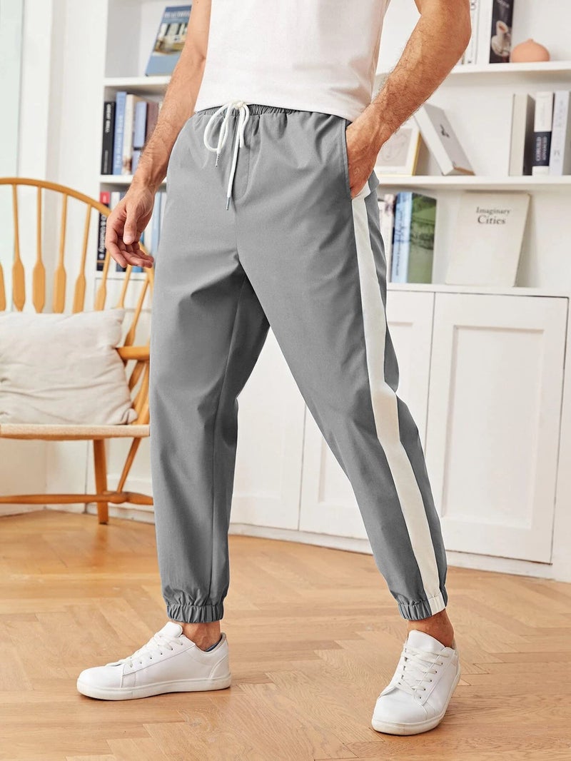 Lymio Track Pant for Men || Regular Fit || Track Pants || Full Elastic Jogger Track Pant (TP-02-Grey-L) - Image 2