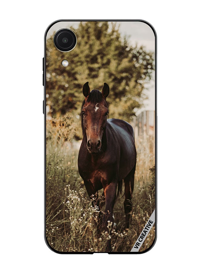 VR CREATIVE Protective Case Cover For Samsung Galaxy A03 Core Brownie Horse Design Multicolour - Image 1