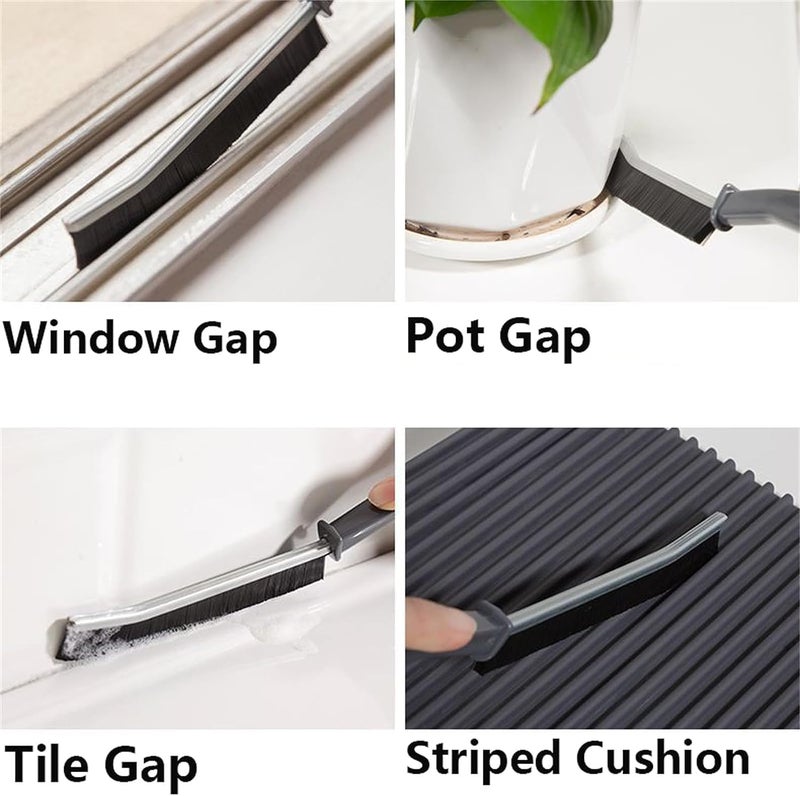 B2SQUARE Mini Gap Cleaning Brush (Pack of 5) Hard Bristle Gap Brush for Cleaning Multipurpose Crevice Cleaning Brush Dead Corner Cleaning Brush Used for Home Toilet Bathroom Kitchen Tiles Window Slots - Image 5