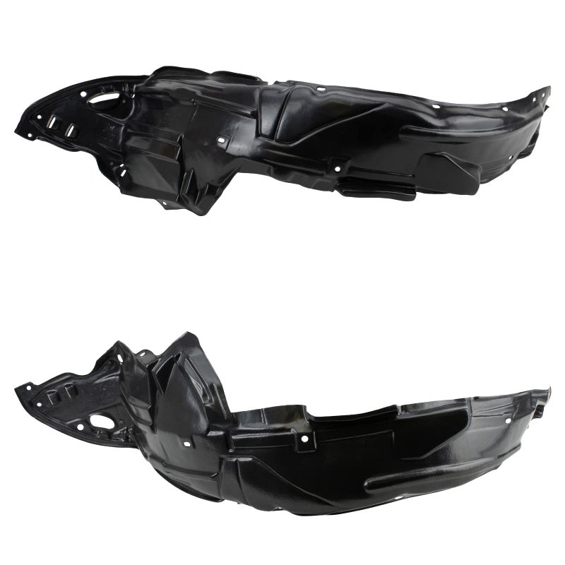 TRQ Front Inner Fender Liner Set Compatible with 20062011 Honda Civic HO1248130 HO1249130 HO1250106 HO1251106