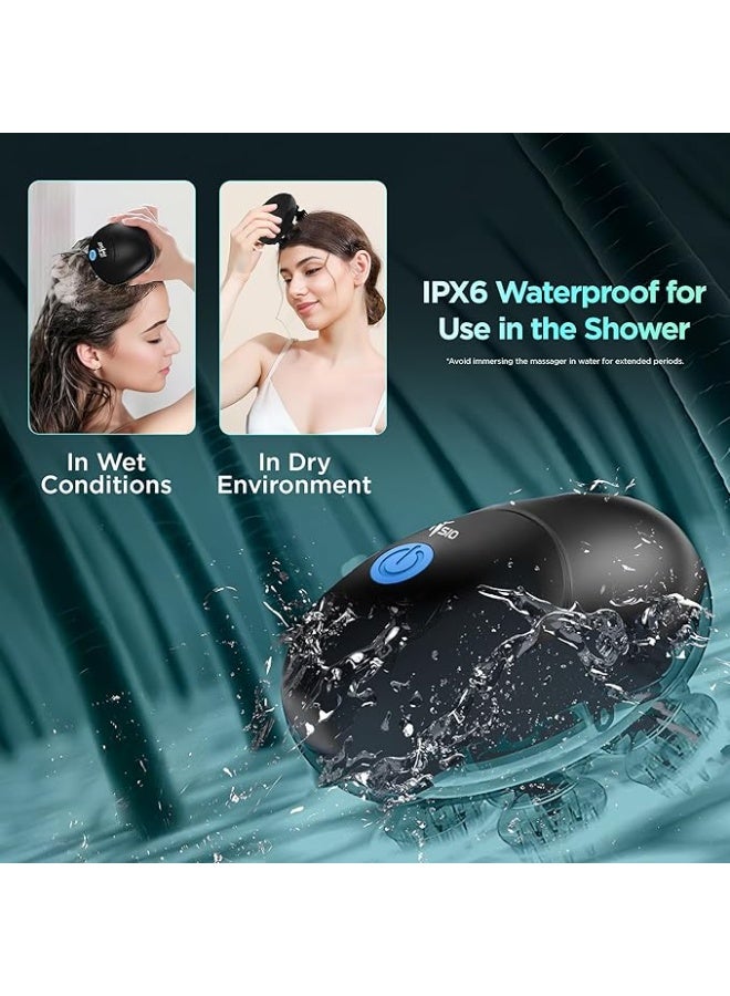 Dr Physio Head and Scalp Massager 1036 , Rechargeable Electric Head Massager for Body Pain Relief, Stress Relief, Hair Growth, Deep Clean & Relaxation, 96 Silicon Kneading Points with Detachable Head - Image 3