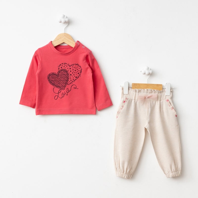 FOR MY BABY Baby Fou Floral Print Vest 3 Piece Set - Image 2
