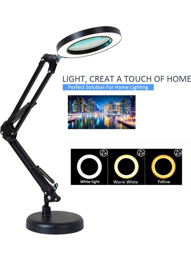 اليشمك مصباح مكتب LED أسود 43x7.5x26.5سم - Image 4